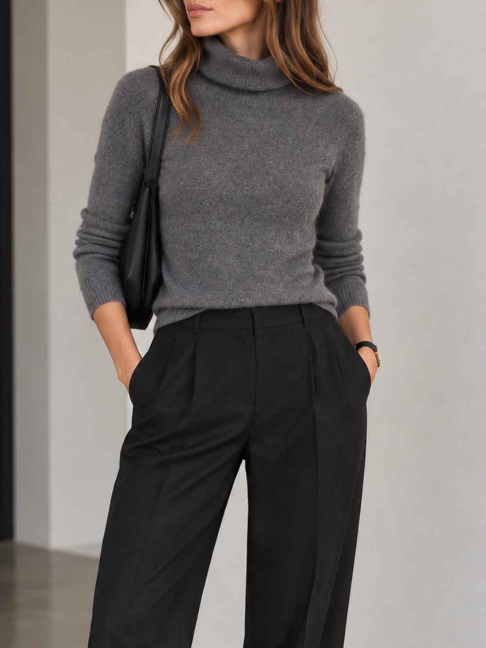 Charter Club 2 Ply Cashmere Turtleneck Sweater